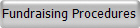 Fundraising Procedures